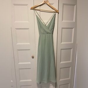 ASOS Sage green evening dress